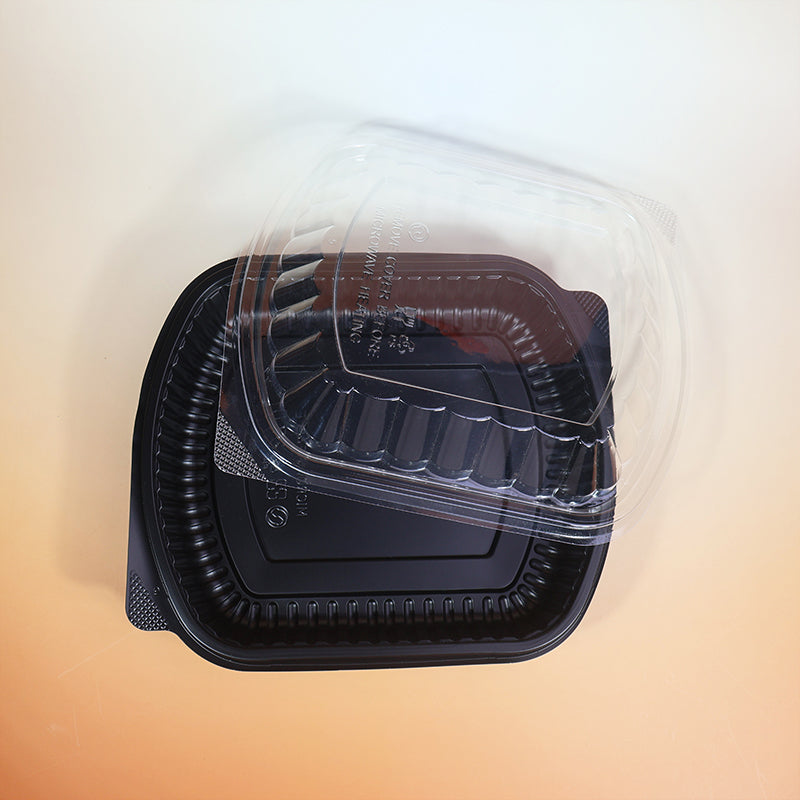 PP Plastic Disposable Food Container with Safety Lock Lid Leakproof Microwave Safe Takeaway Lunch Box for Restaurant Takeout Packaging