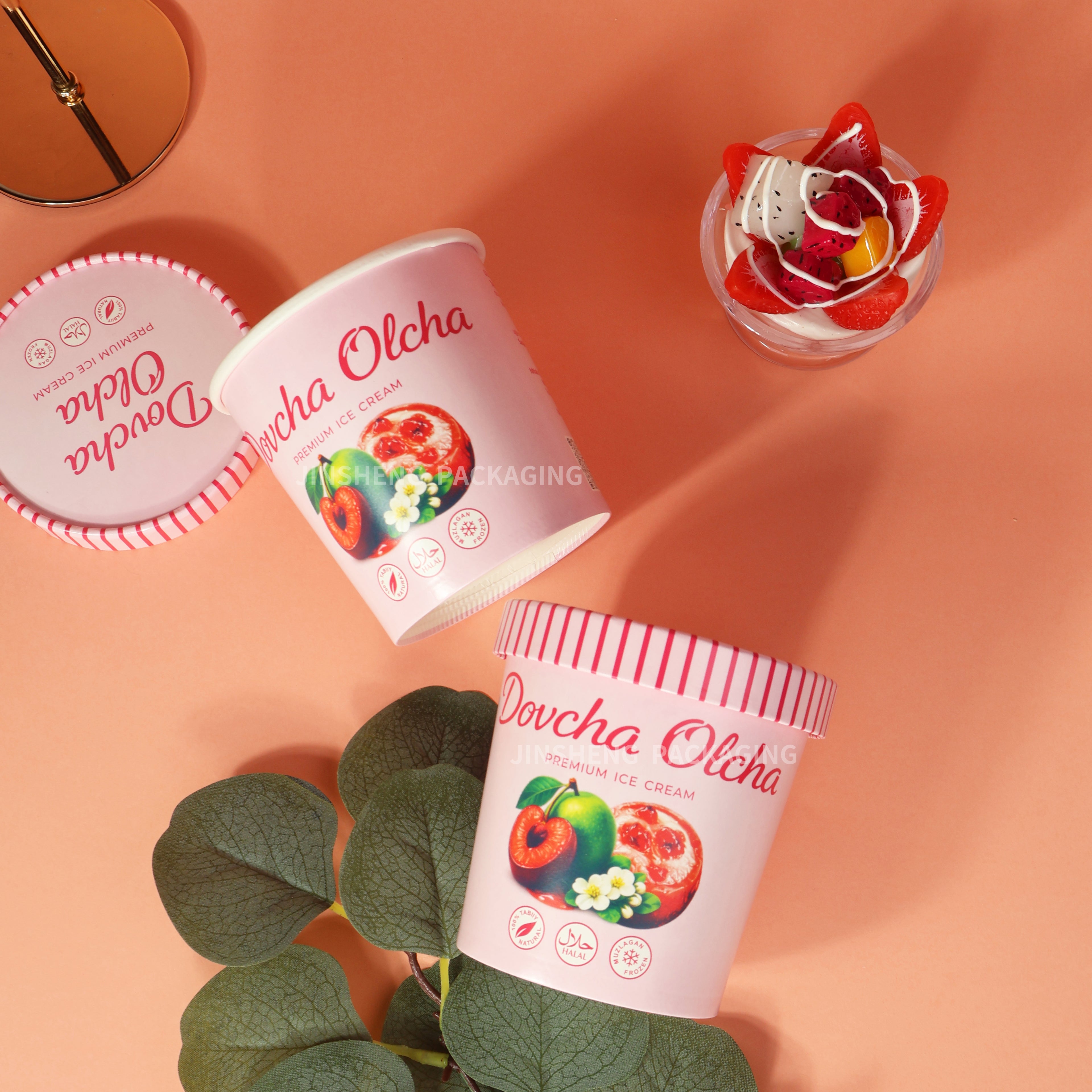 Custom Printed 12oz Food Grade Paper white cup