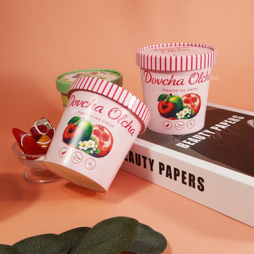 Custom Printed 12oz Food Grade Paper white cup