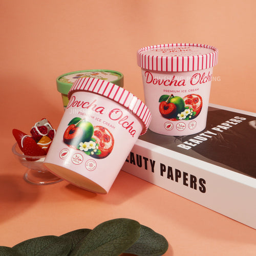 Custom Printed 12oz Food Grade Paper white cup
