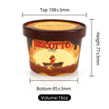 Custom Printed 16oz Food Grade Paper white cup