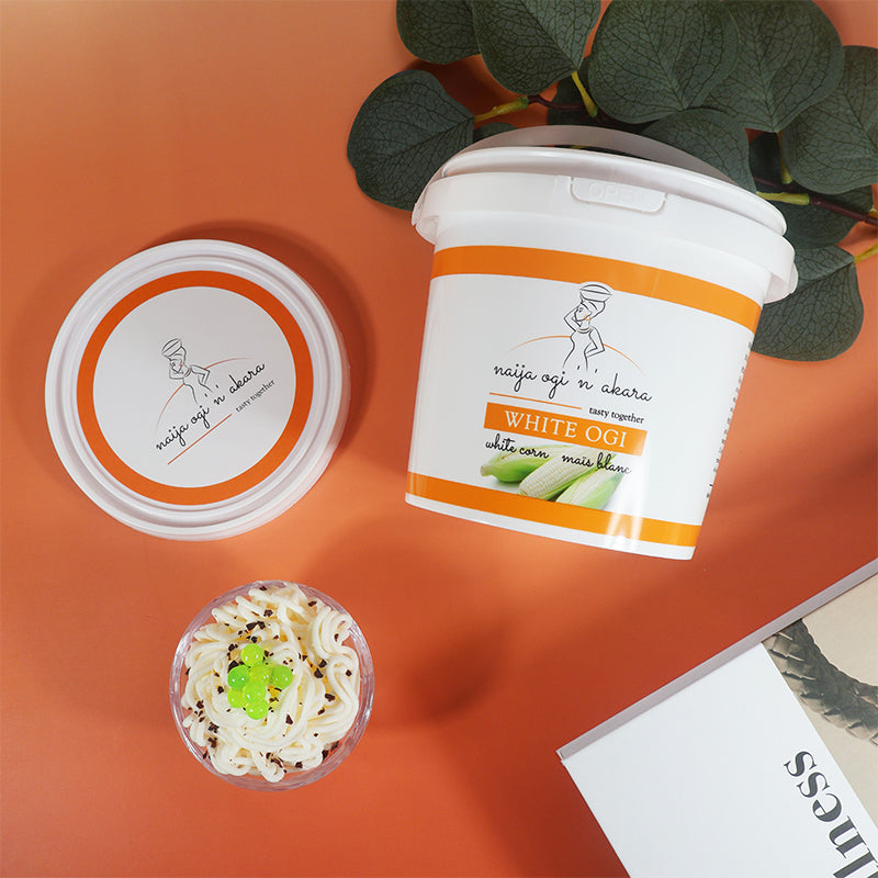 Custom Printed W027-C 750ml  Food Grade PP white cup with lid