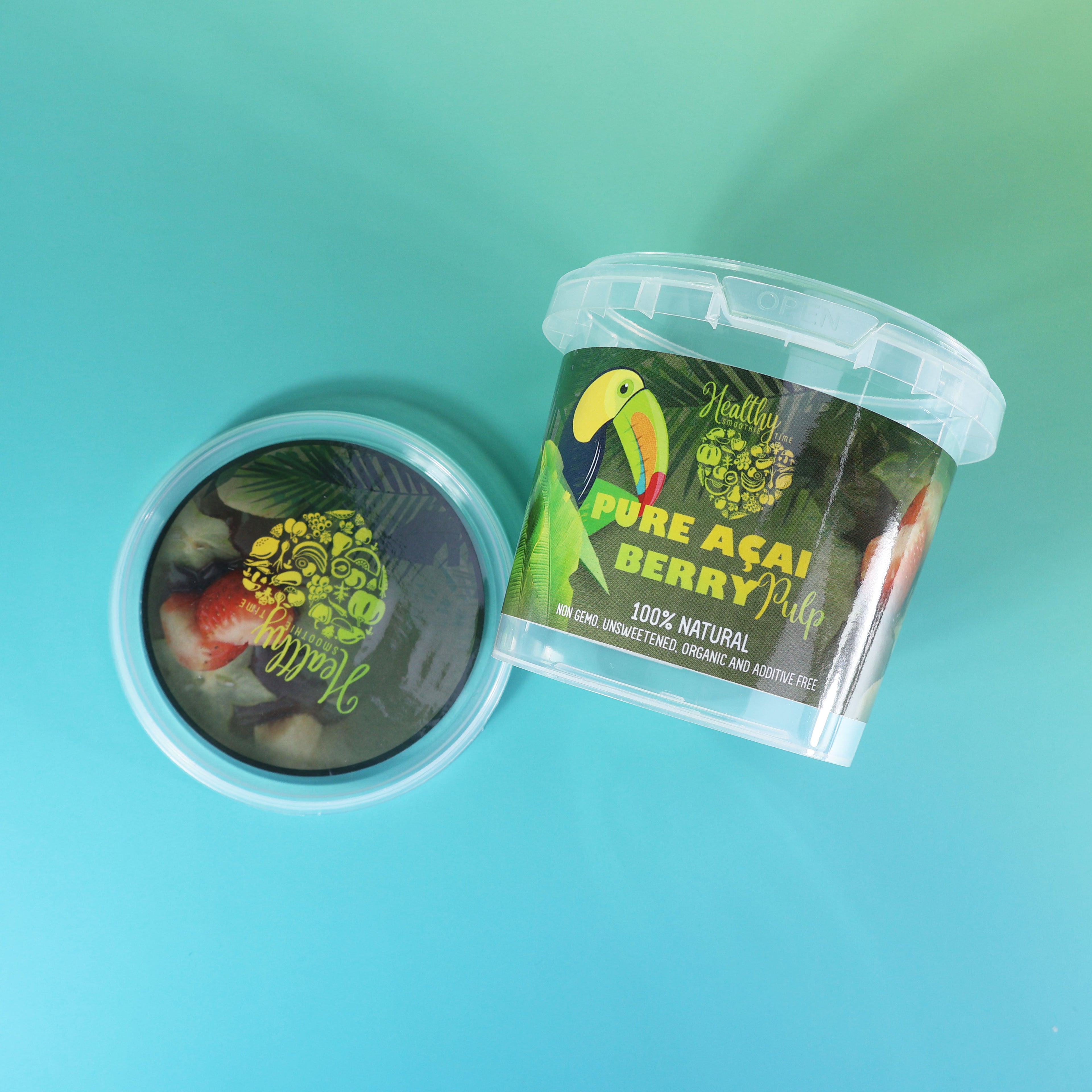 Custom Printed W012-T 360ml Food Grade PP clear cup with lid