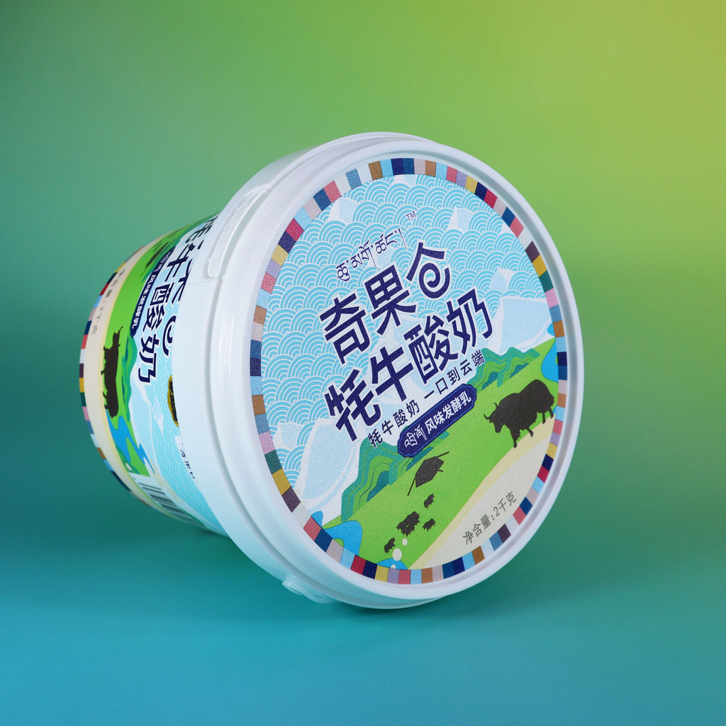 Custom Printed W037-C 2500ml Food Grade PP white cup with lid and handle
