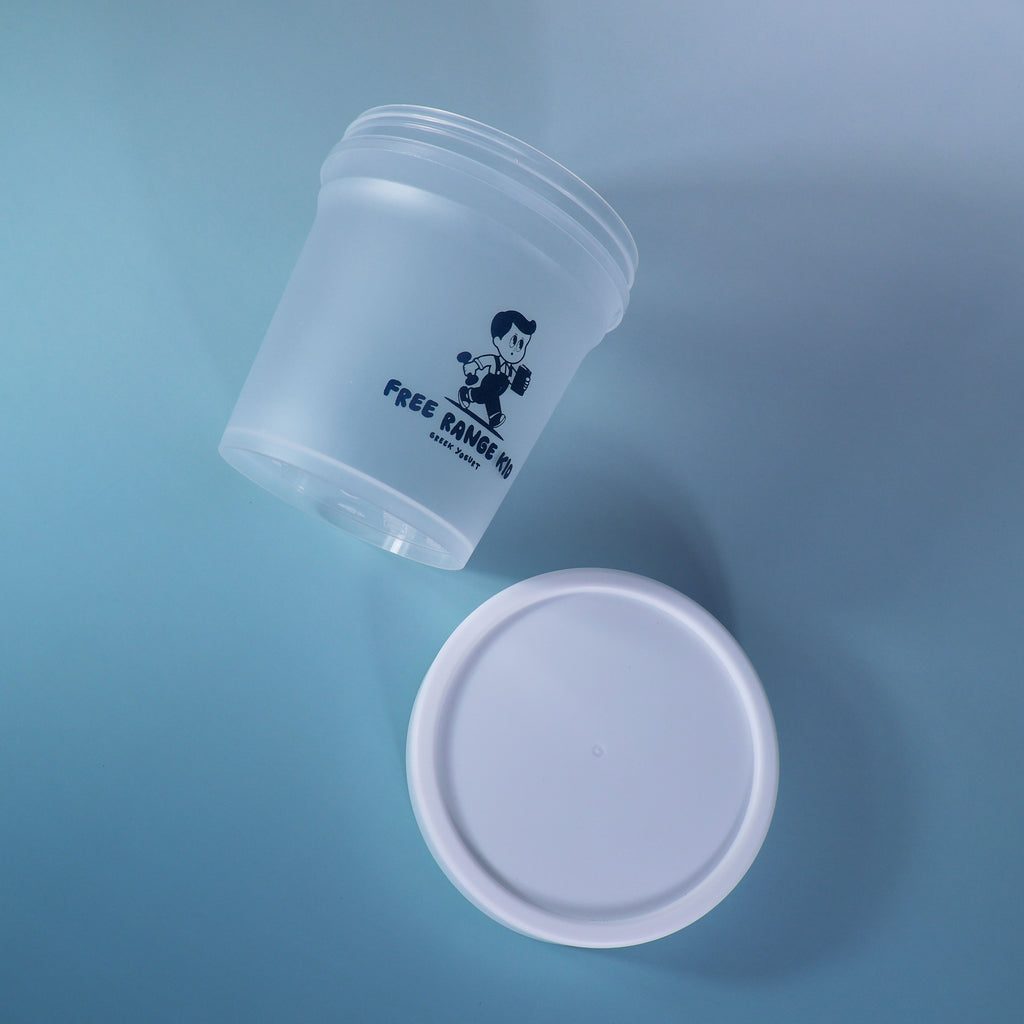 Custom Printed J12-B 500ml  Food Grade PP clear cup with lid