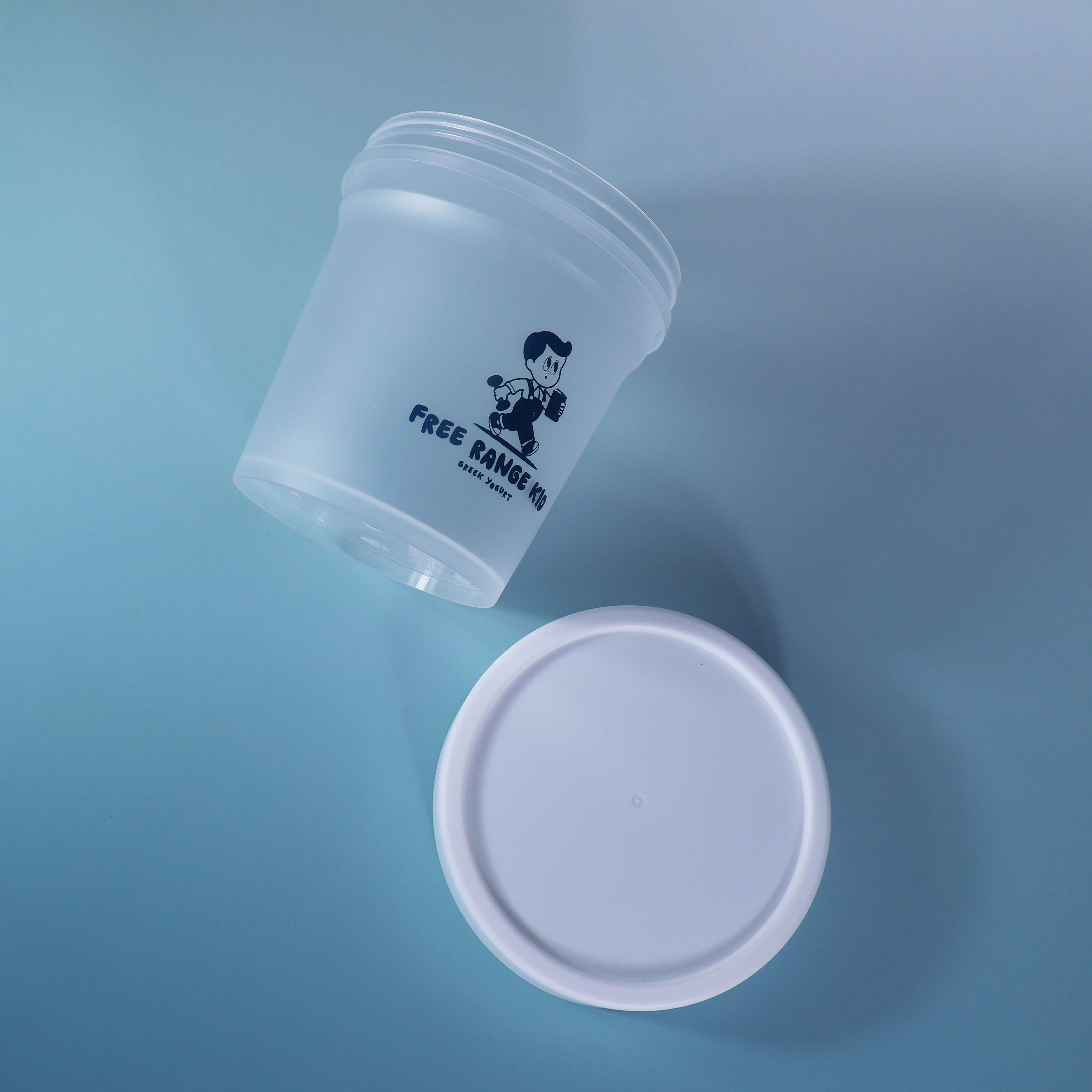 Custom Printed J11-B 300ml  Food Grade PP clear cup with lid