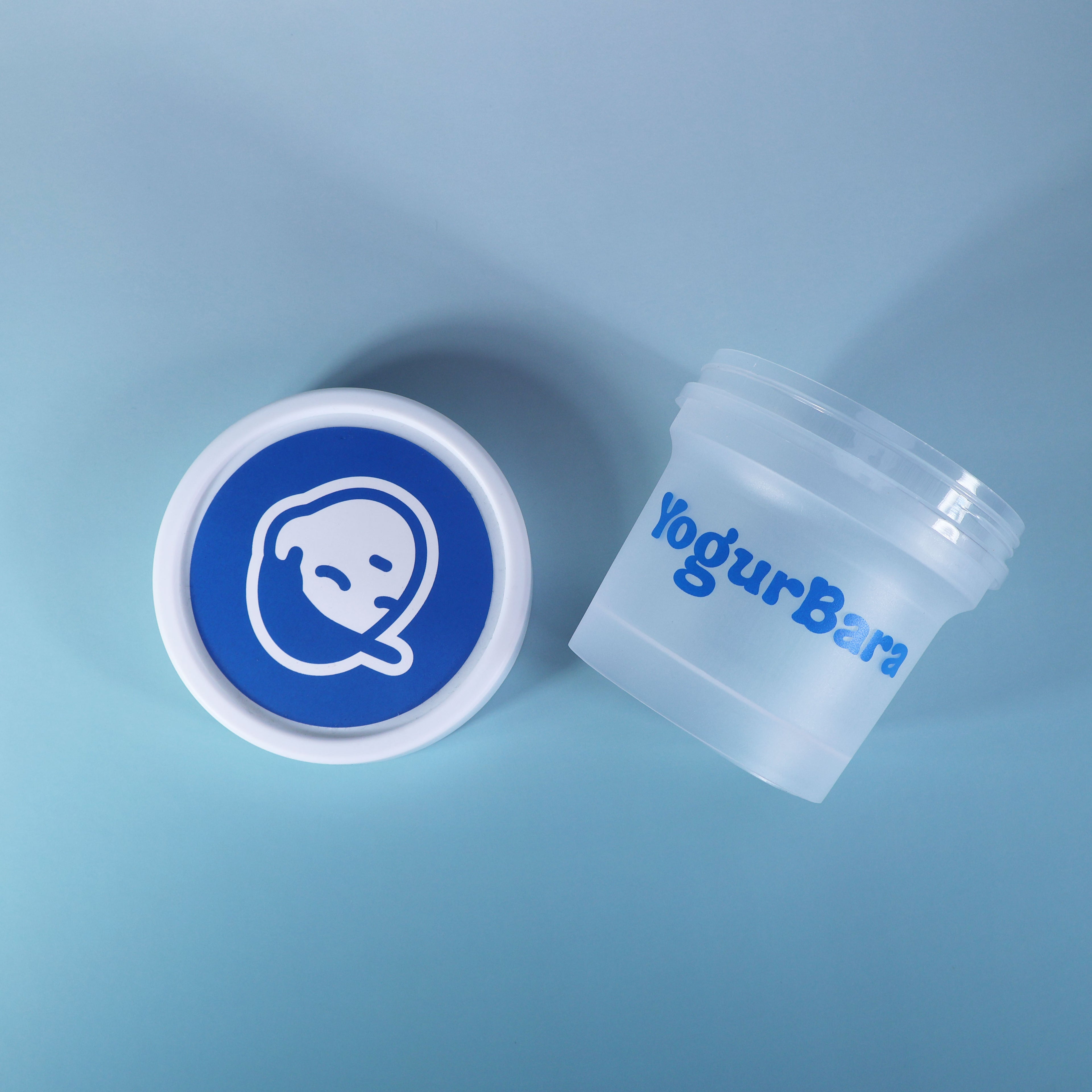 Custom Printed J09-B 100ml  Food Grade PP clear cup with lid