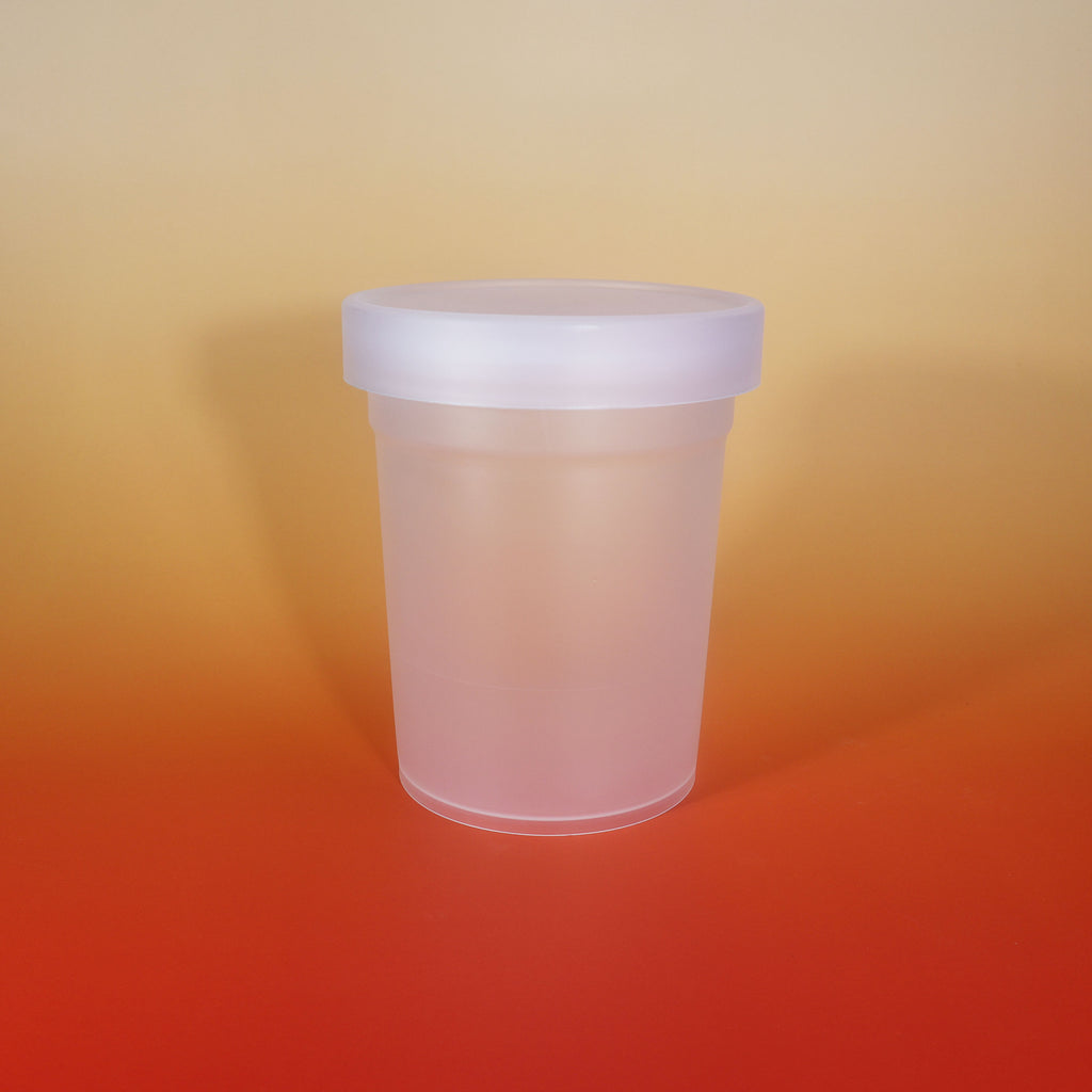 Custom Printed J13-B 700ml  Food Grade PP clear cup with lid