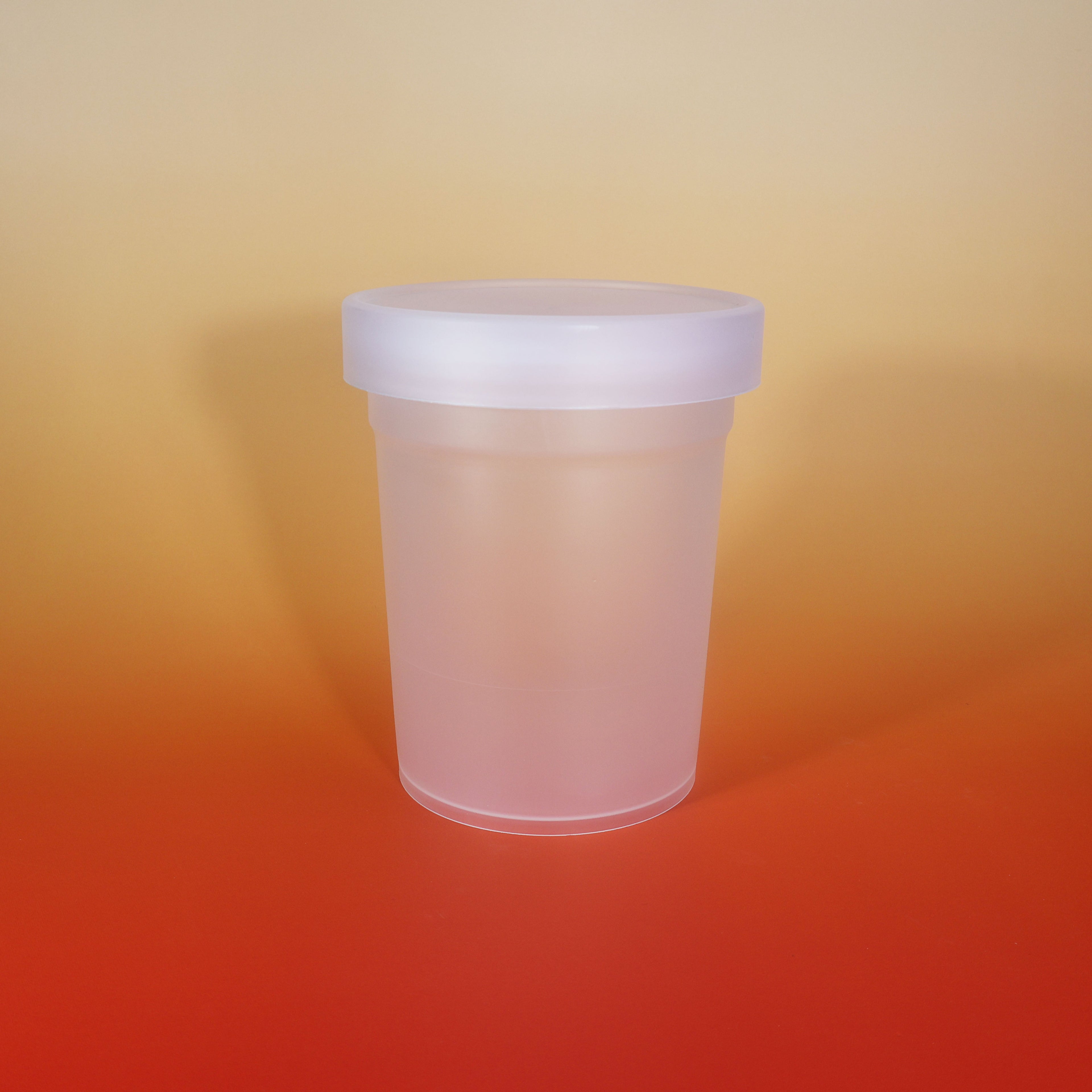 Custom Printed J13-B 700ml  Food Grade PP clear cup with lid