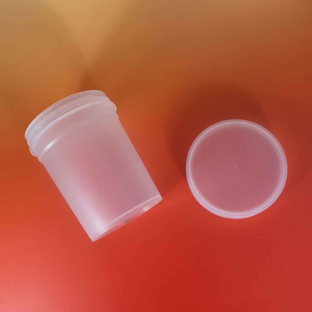 Custom Printed J13-B 700ml  Food Grade PP clear cup with lid