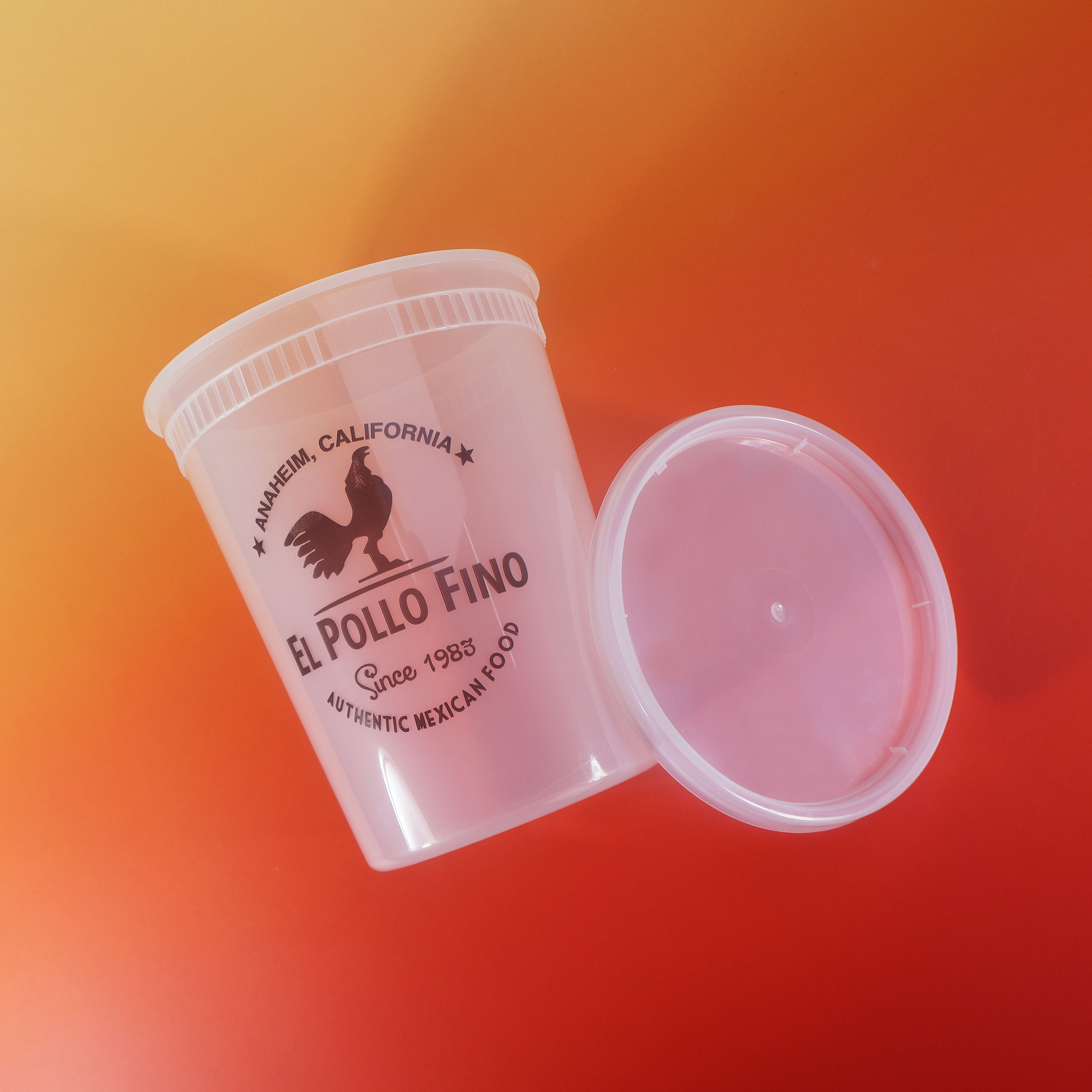 Custom Printed J25-T 24oz  Food Grade PP clear cup