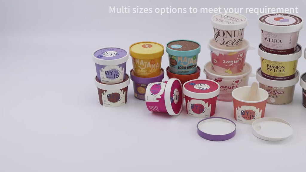 Custom Printed 2.5oz Food Grade Paper white cup