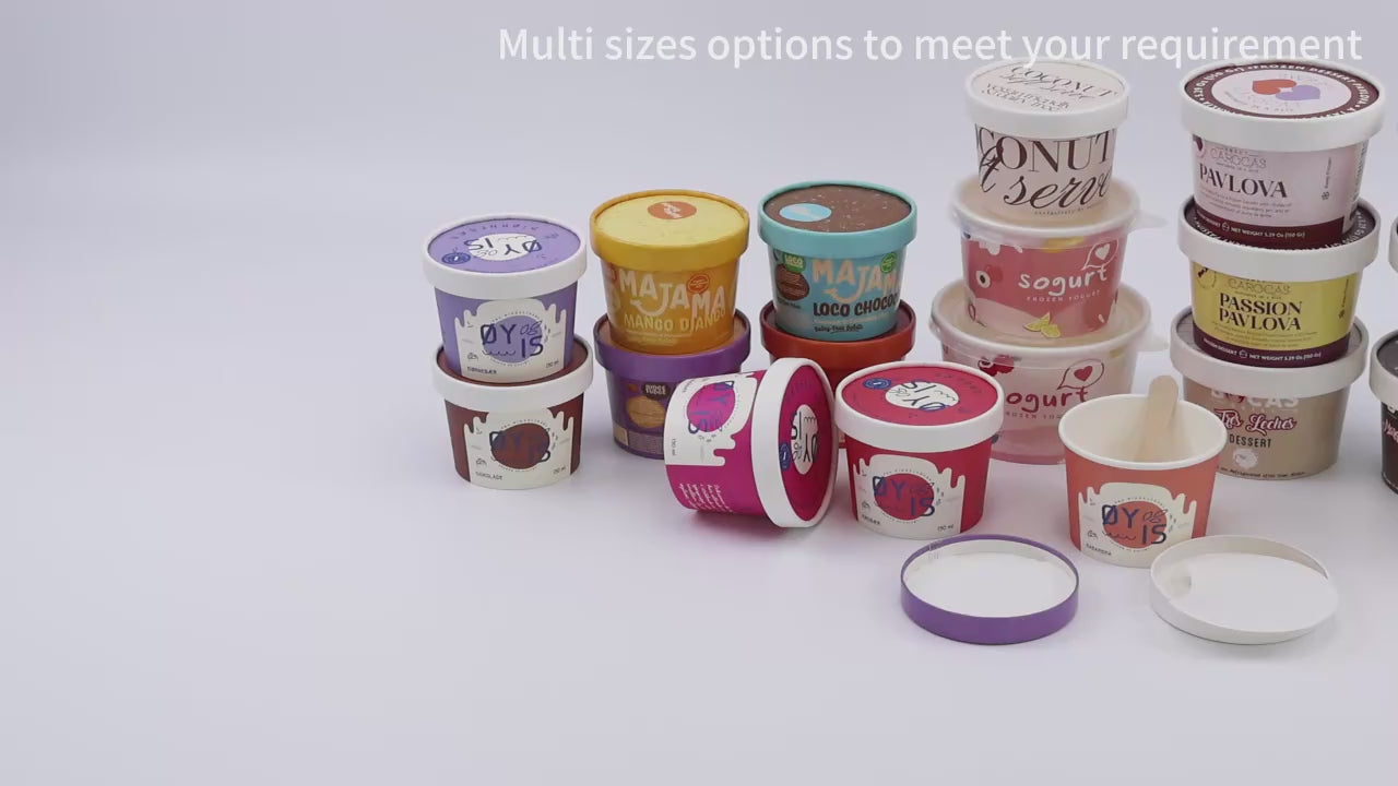 Custom Printed 2.5oz Food Grade Paper white cup