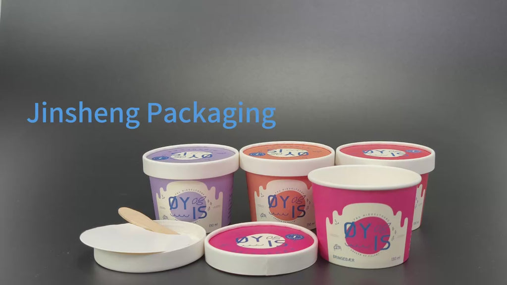 Custom Printed 16oz Food Grade Paper white cup